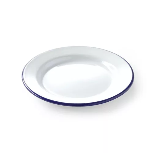 Lapostányér, 20 cm, zománcozott acél
