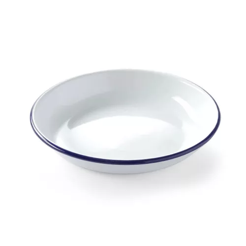 Mélytányér, 24 cm, zománcozott acél