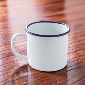 Bögre, 360 ml, zománcozott acél