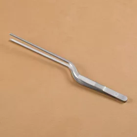 Tálalócsipesz/séfcsipesz, hajlított, 21 cm, HENDI