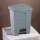 Pedálos szemetes, 68 l, polietilén, 49x41x66 cm, AmerBox