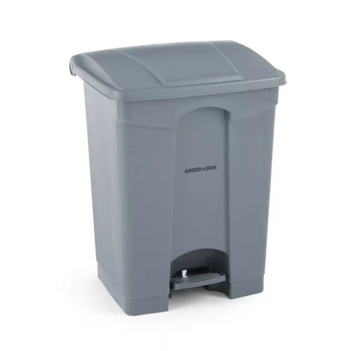 Pedálos szemetes, 68 l, polietilén, 49x41x66 cm, AmerBox