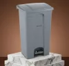 Pedálos szemetes, 87 l, polietilén, 50x41x81,5 cm, AmerBox