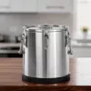 Ételszállító badella, 20 liter, duplafalú hőszigetelt, gumitalpas, HENDI