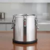 Ételszállító badella, 25 liter, duplafalú hőszigetelt, gumitalpas, HENDI