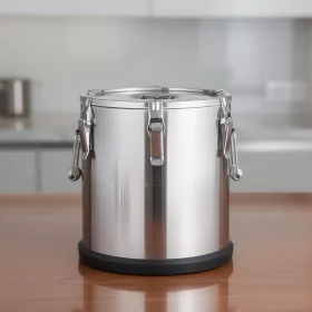   Ételszállító badella, 25 liter, duplafalú hőszigetelt, gumitalpas, HENDI