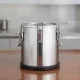 Ételszállító badella, 25 liter, duplafalú hőszigetelt, gumitalpas, HENDI