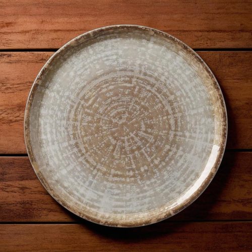 Pizzatányér, kréta, 33 cm, porcelán