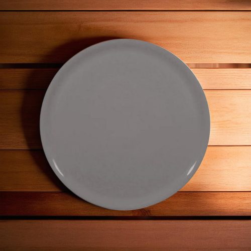 Pizzatányér, sötétszürke, 33 cm, porcelán