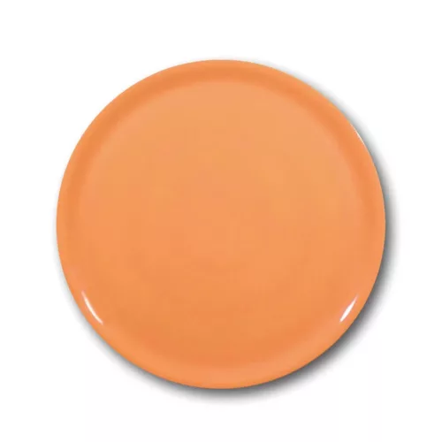 Pizzatányér, narancssárga, 33 cm, porcelán