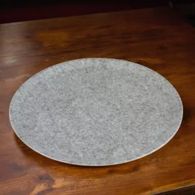 Pizzatányér, gránit, 33 cm, porcelán