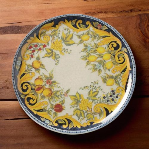 Pizzatányér, Barocco, 33 cm, porcelán