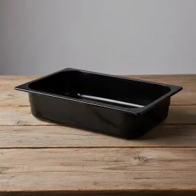   Fagylaltos tégely, 5 liter, 360×250×80 mm, polikarbonát, fekete