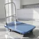 Platós polipropilén kézikocsi, terhelhetőség 200 kg, 742×480×845 mm