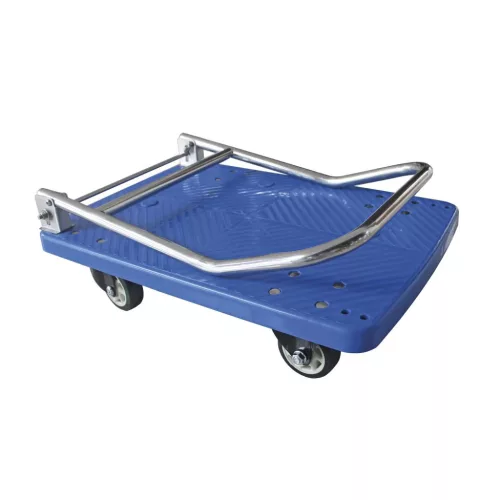 Platós polipropilén kézikocsi, terhelhetőség 200 kg, 742×480×845 mm
