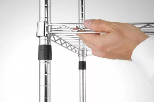 Krómozott állvány 5 polccal, 183x91x45,5 cm