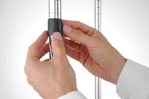 Krómozott állvány 5 polccal, 183x91x45,5 cm