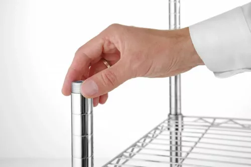 Krómozott állvány 5 polccal, 183x91x45,5 cm