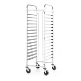   Tálcatartó regálkocsi, mobil állvány GN vagy 600x400 mm tálcához, rozsdamentes