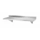 Rozsdamentes falipolc 2 konzollal, 800×300×250 mm
