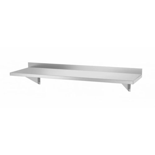 Rozsdamentes falipolc 2 konzollal, 1000×300×250 mm