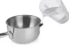 Bain-marie melegítő edény, 15 cm, 1 liter, duplafalú, rozsdamentes