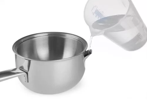 Bain-marie melegítő edény, 15 cm, 1 liter, duplafalú, rozsdamentes