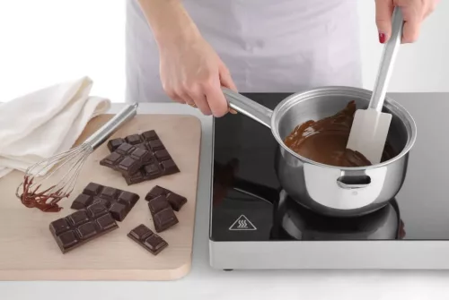 Bain-marie melegítő edény, 15 cm, 1 liter, duplafalú, rozsdamentes