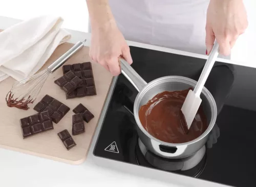 Bain-marie melegítő edény, 15 cm, 1 liter, duplafalú, rozsdamentes