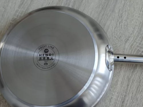 Rozsdamentes serpenyő, 28 cm, indukciós, tapadásmentes, HENDI
