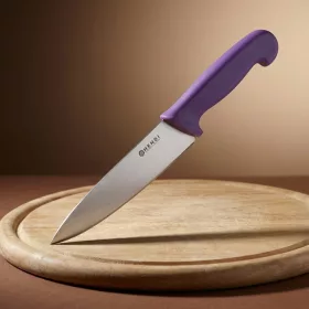 Szakácskés, 24 cm penge, lila nyéllel, Hendi