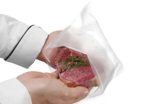 Légcsatornás Sous vide főzhető vákuumtasak, 200×300 mm, 75 mikron, 100 db/csomag