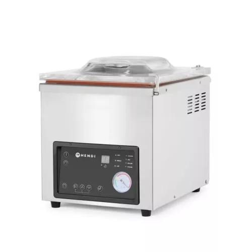 Vákuumfóliázó gép, vákuumkamrás, forr.széllesség: 350 mm, HENDI