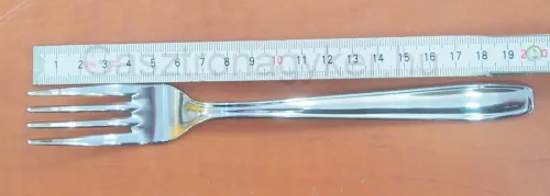 Poker evővilla, 3 mm vastag, rozsdamentes