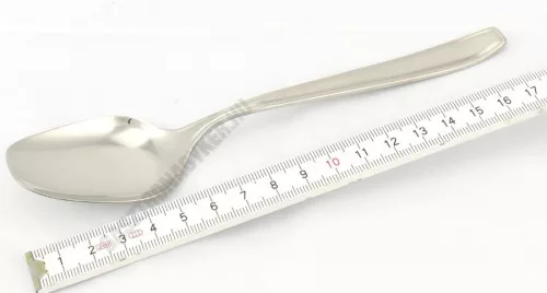 Poker desszertkanál, 3 mm vastag, rozsdamentes