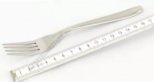 Poker desszertvilla, 3 mm vastag, rozsdamentes