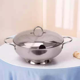 Ambra leveses tál fedővel, 22 cm, 2,5 liter, rozsdamentes