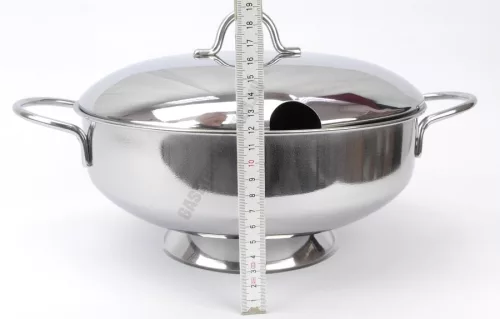 Ambra levestál fedővel, 26 cm, 4 liter, rozsdamentes