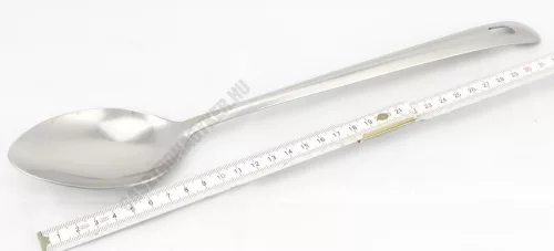 Szervírozókanál, spicckanál, rozsdamentes, teljes hossza 35 cm, Aurora