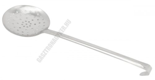 Unipezzo szűrőkanál, rozsdamentes, nyélhossz.: 26 cm. átmérő 11 cm