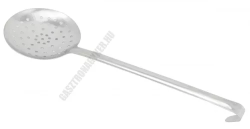 Unipezzo szűrőkanál, rozsdamentes, nyélhossz.: 26 cm. átmérő 11 cm