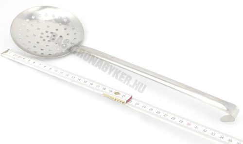 Unipezzo szűrőkanál, rozsdamentes, nyélhossz.: 26 cm. átmérő 11 cm