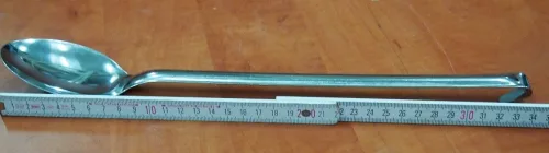Unipezzo szervírozókanál, tálalókanál, rozsdamentes, teljes hossza 35 cm