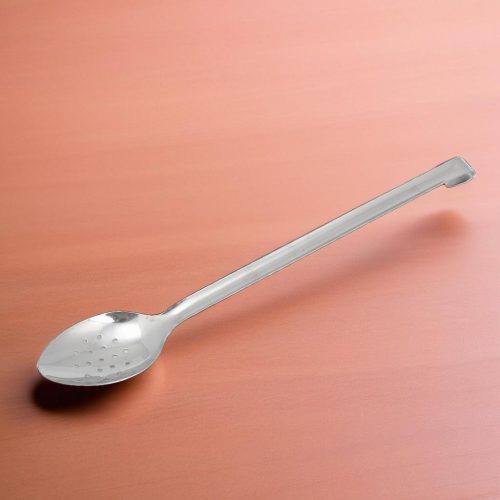 Szervírozókanál, perforált rozsdamentes, teljes hossza 36 cm