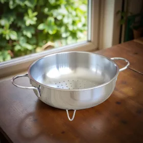Szűrő és gyümölcsmosó, 22 cm, rozsdamentes
