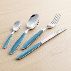 24 db-os evőeszközkészlet kék színű nyéllel