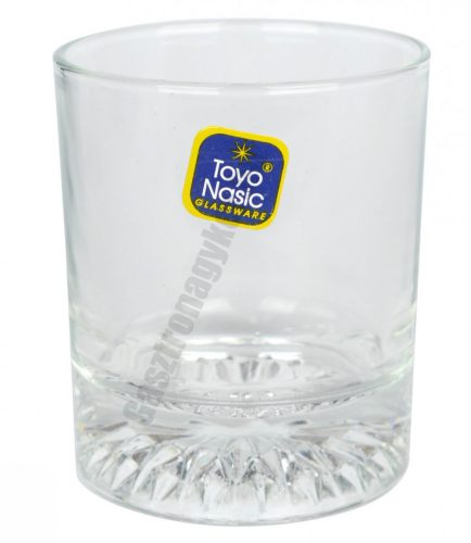 Star vizes-whisky pohár, 210 ml, rozettás, üveg