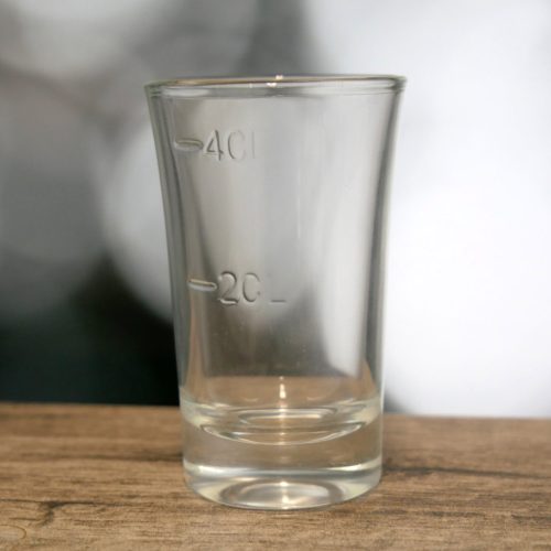 Pálinkás pohár, 20-40 ml, jeles, üveg
