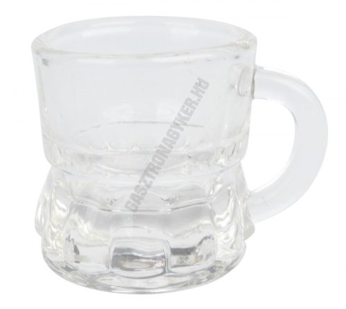 Snapszos-pálinkás pohár 25 ml füles, üveg