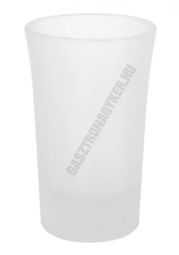 Pálinkáspohár 40 ml, homokfúvott, üveg